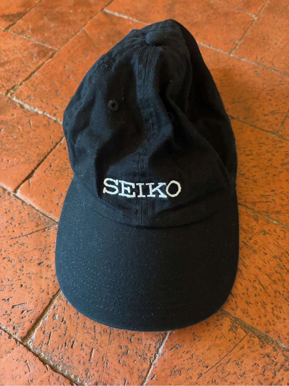 Seiko x Rowing Blazers Limited Edition Black Baseball Cap Hat